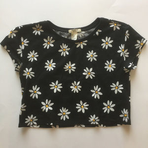 Forever 21 Girls Daisy Crop Top M